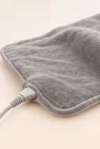 Close-up of the soft flannel heat pad