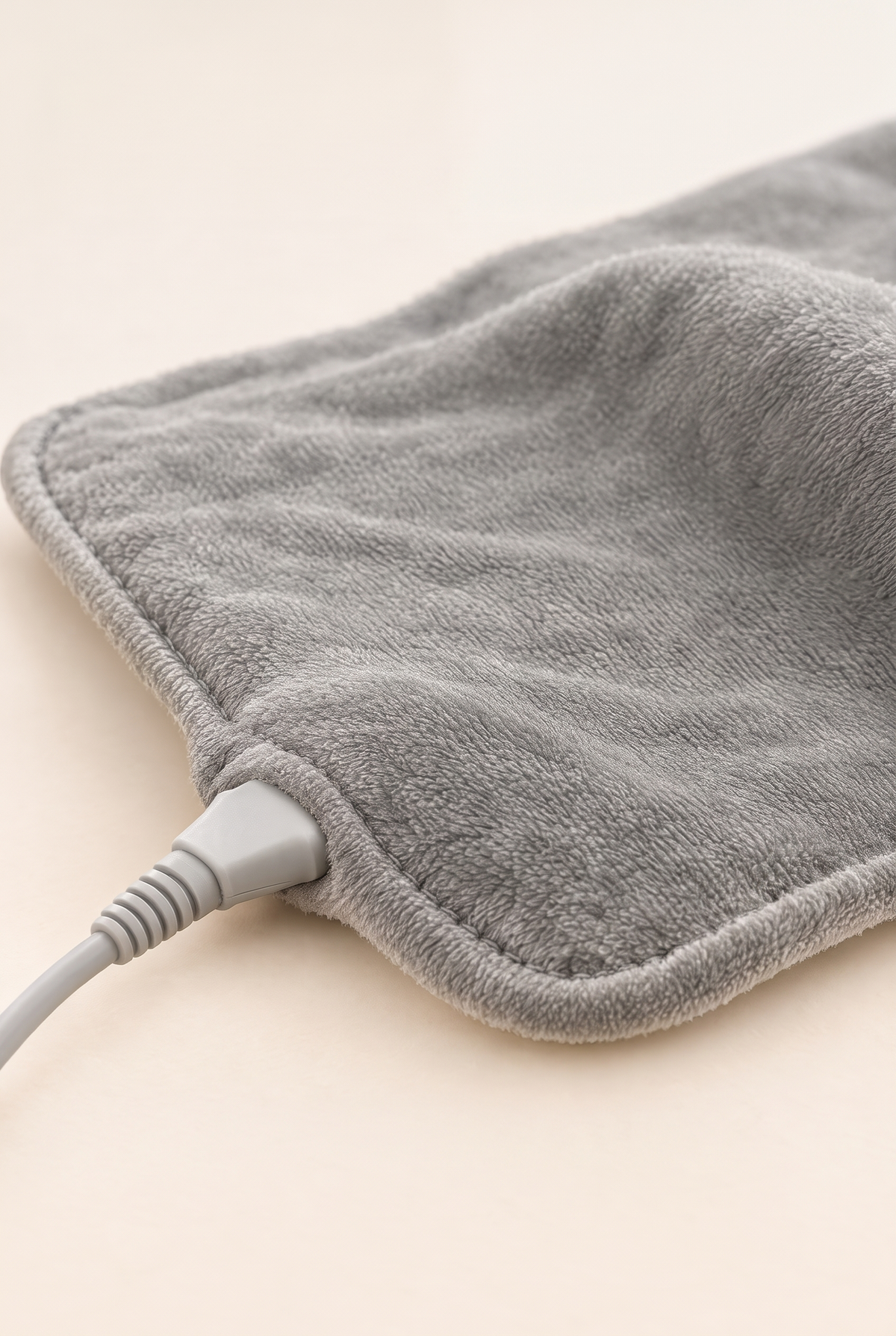 Close-up of the soft flannel heat pad