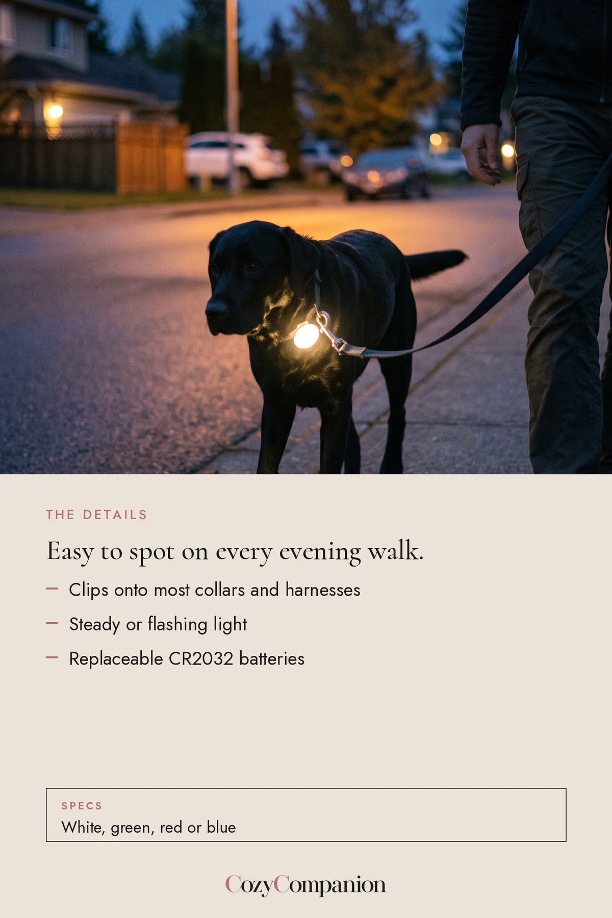 Beacon LED Collar Light: the details