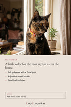 Bloom Floral Cat Collar: the details
