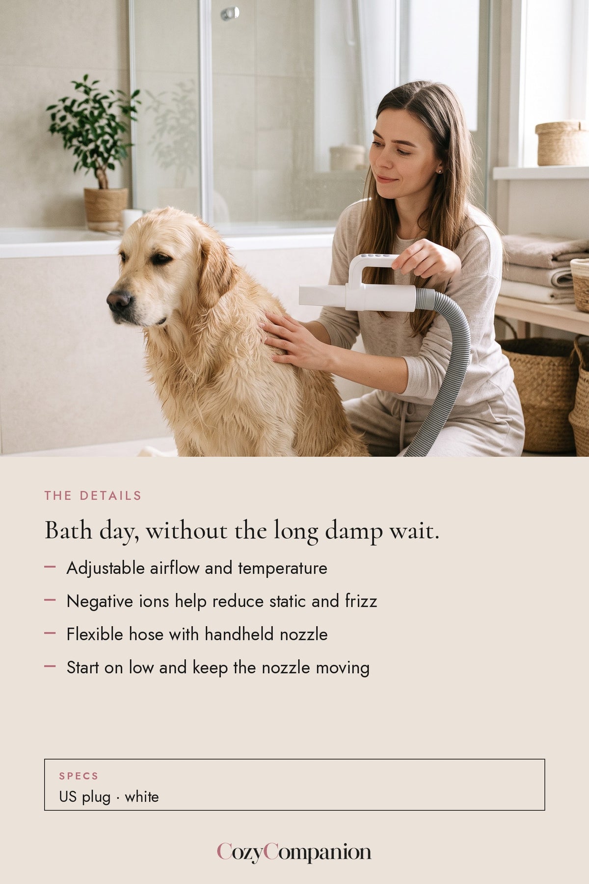 Breeze Pet Grooming Dryer: the details