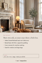 Chester Tufted Dog Sofa: the details