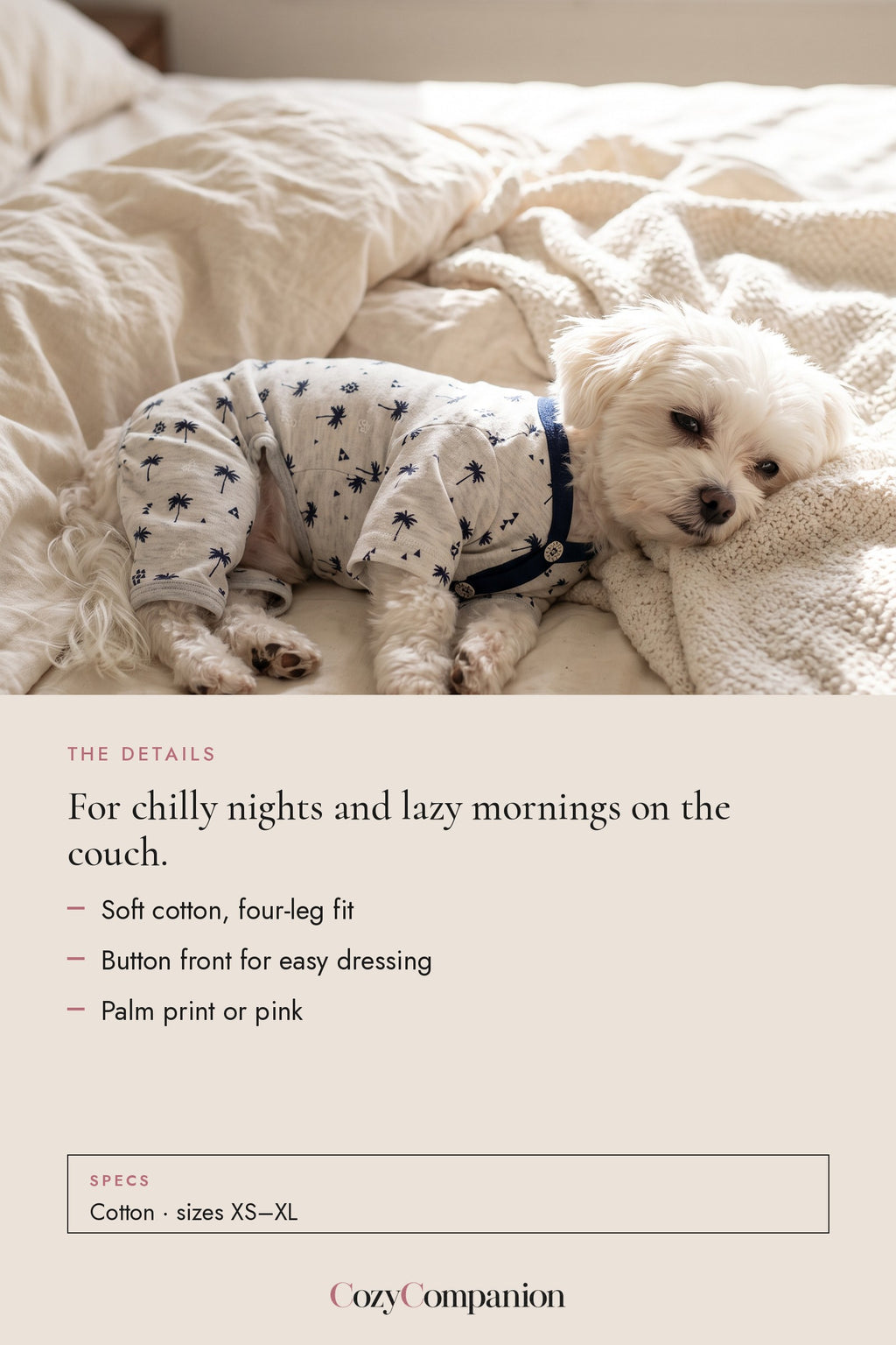 Doze Dog Pajamas: the details