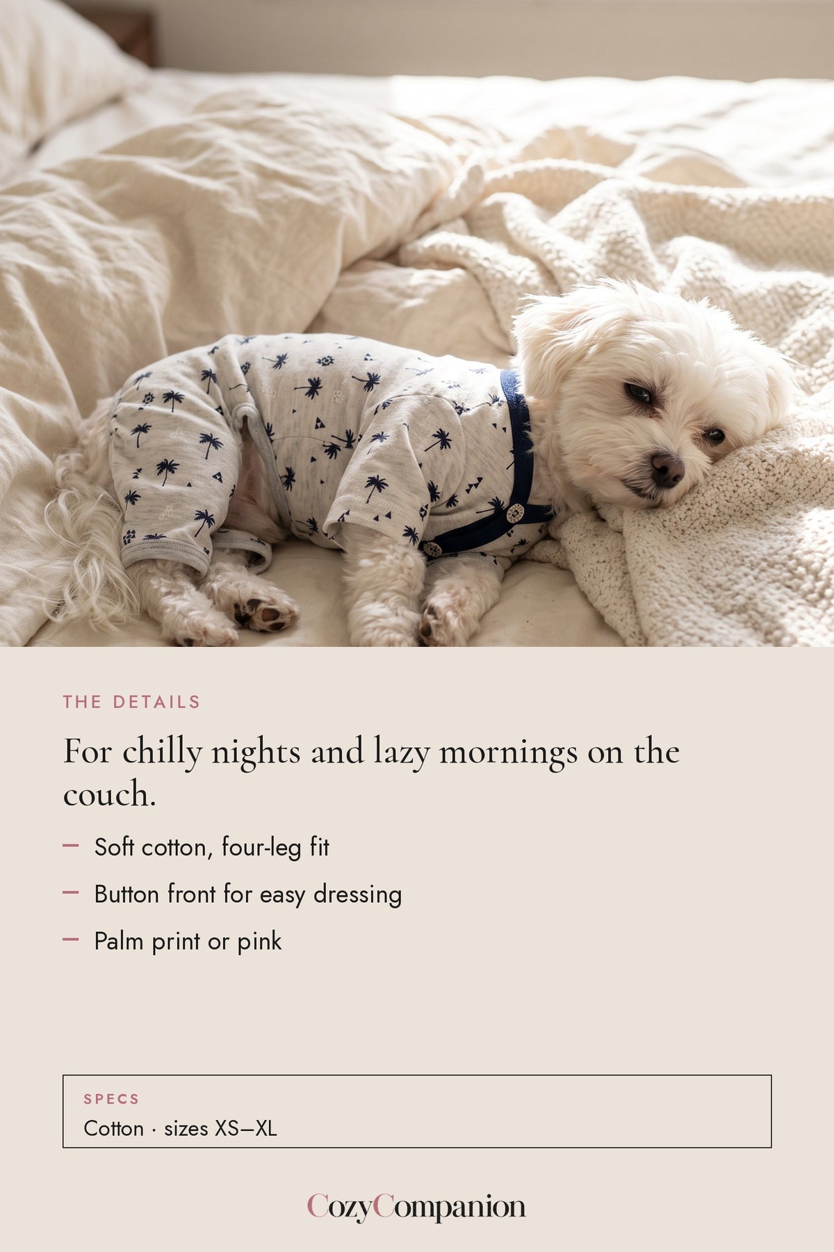 Doze Dog Pajamas: the details