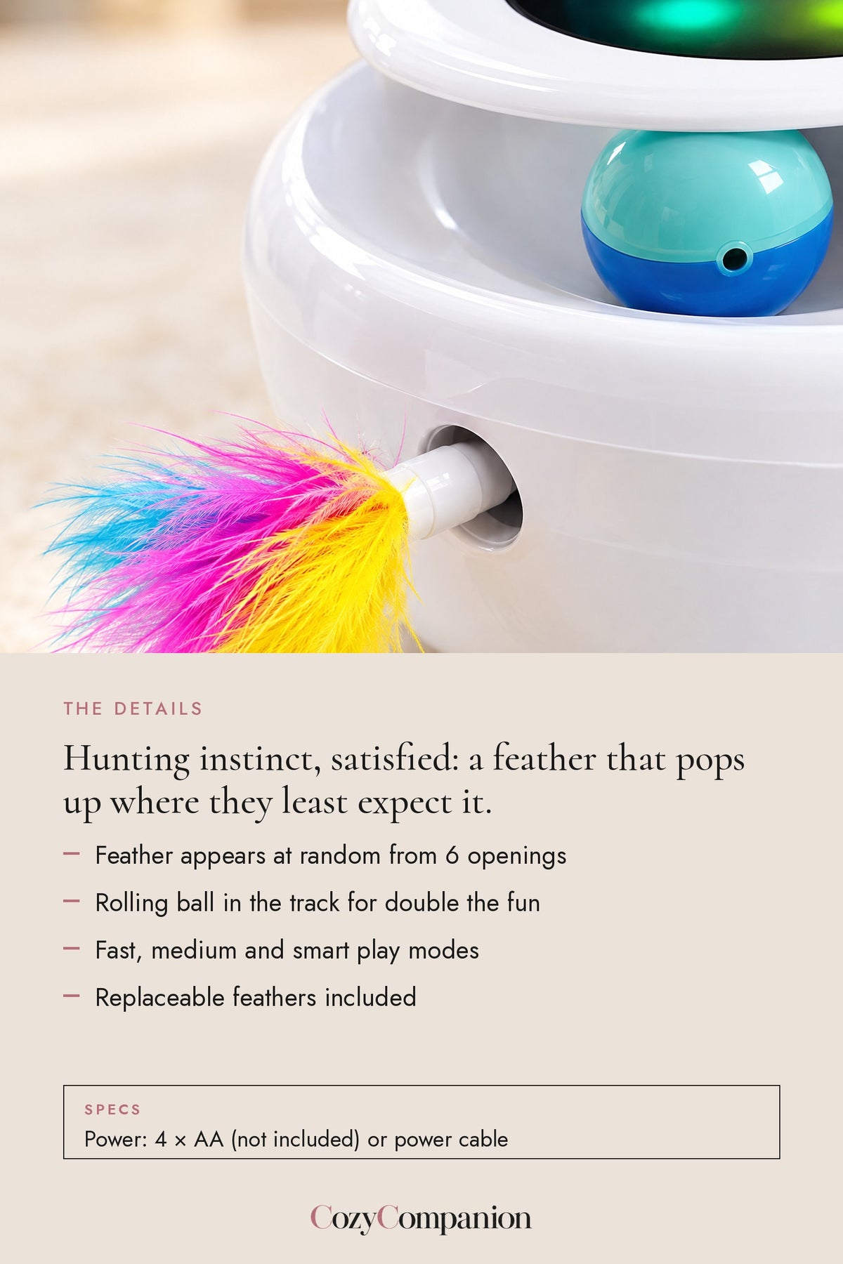 Flutter 2-in-1 Cat Play Station: the details