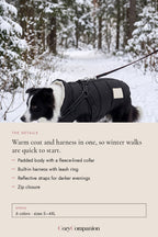 Frost Harness Winter Dog Jacket: the details