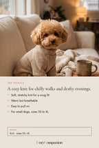 Knit Small Dog Sweater: the details