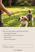 Knot Tug & Fetch Ball: the details