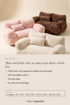 Lounge Plush Pet Sofa: the details