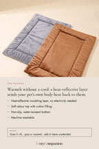 Nook Self-Warming Pet Mat: the details