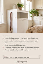 Pantry Pet Feeding Station: the details