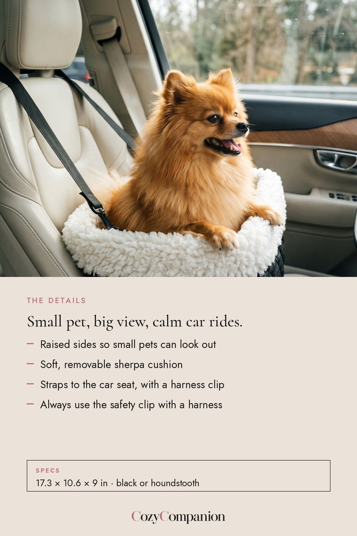 Ride Sherpa Car Booster Seat: the details