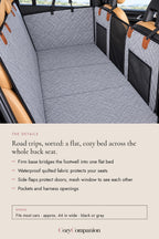 Roam Back Seat Dog Bed & Cover: the details