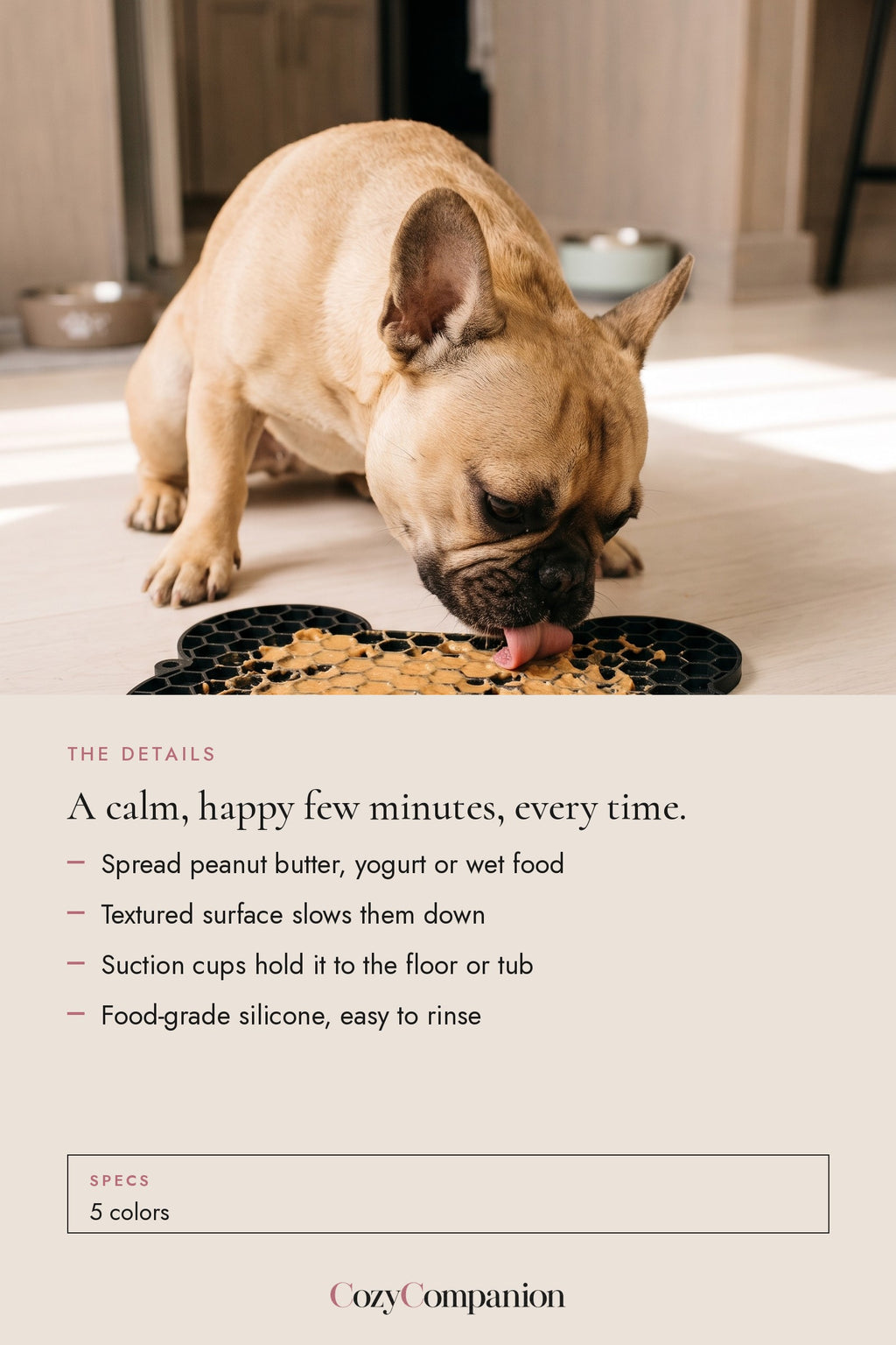 Savor Bone Lick Mat: the details
