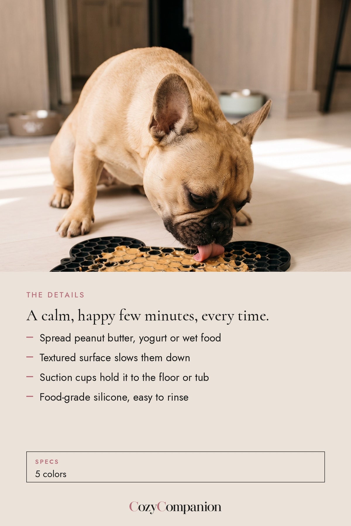 Savor Bone Lick Mat: the details