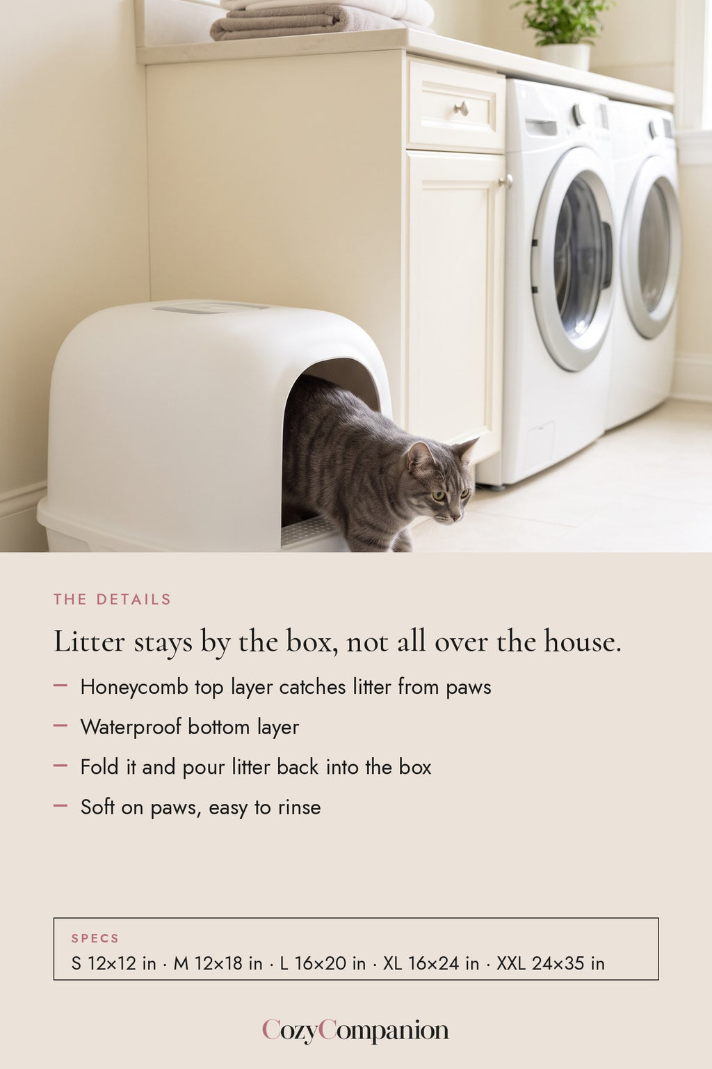 Sift Honeycomb Litter Mat: the details