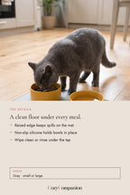 Slate Silicone Feeding Mat: the details