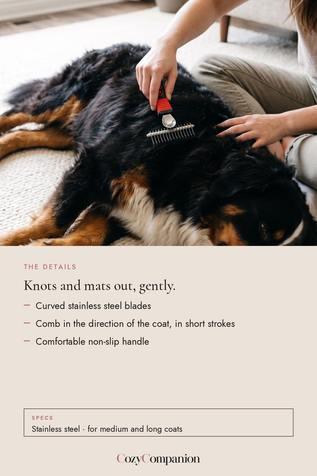 Tame Dematting Comb: the details