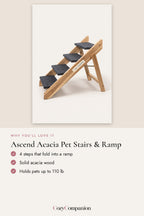 Ascend Acacia Pet Stairs & Ramp: why you'll love it
