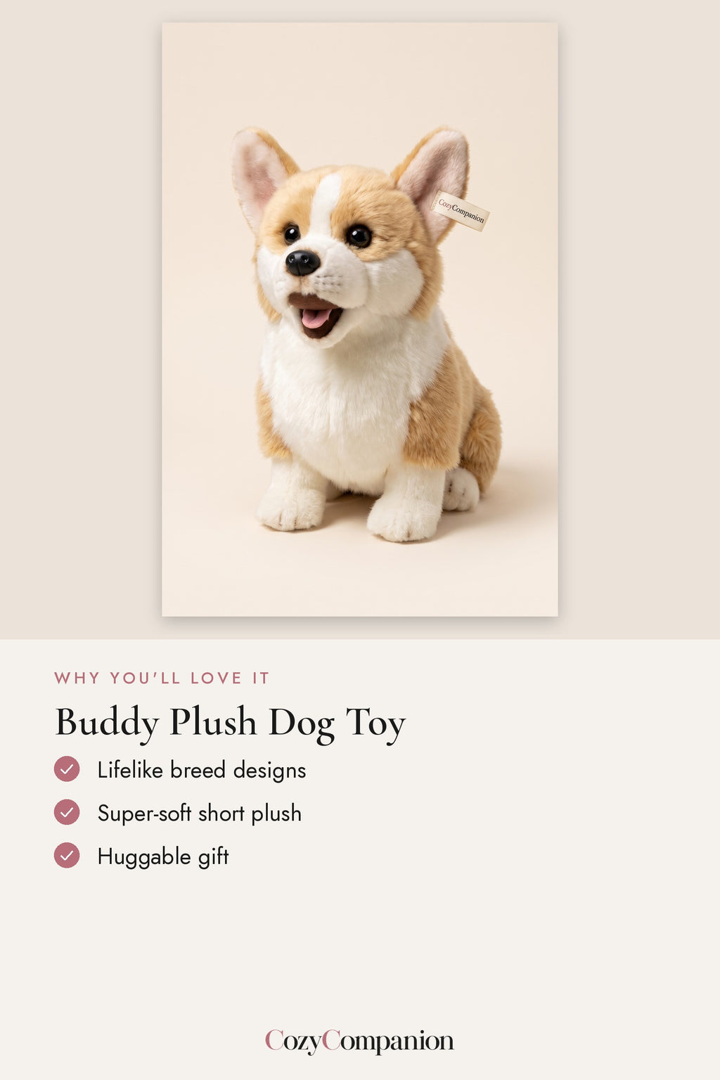Buddy Plush Dog Toy: why you'll love it