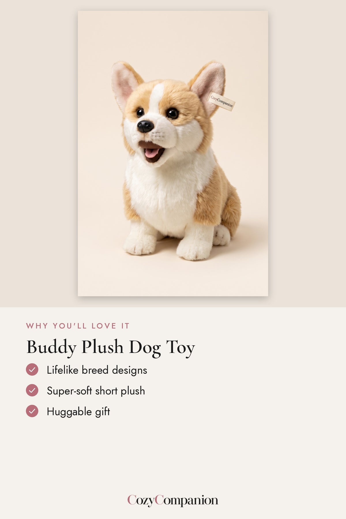 Buddy Plush Dog Toy: why you'll love it