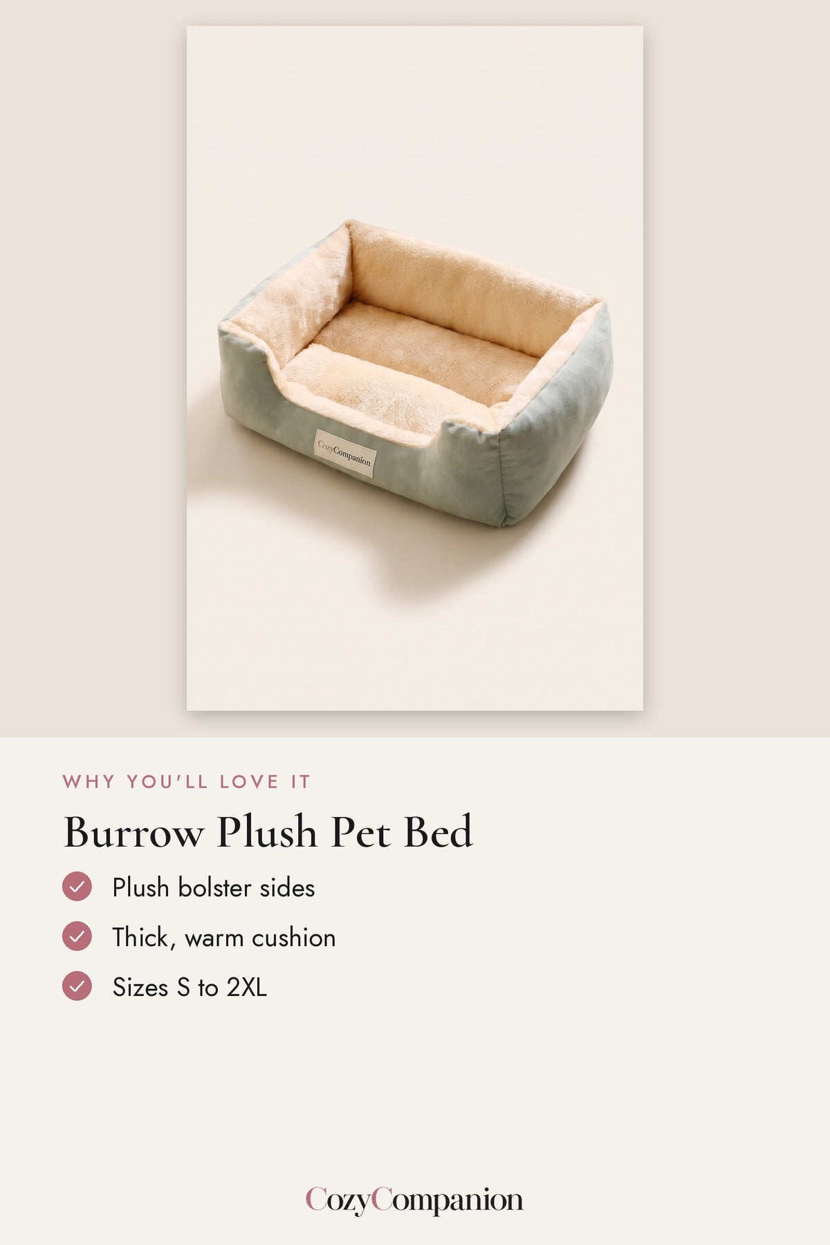 Burrow Plush Pet Bed: why you'll love it