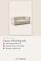 Chester Tufted Dog Sofa: why you'll love it