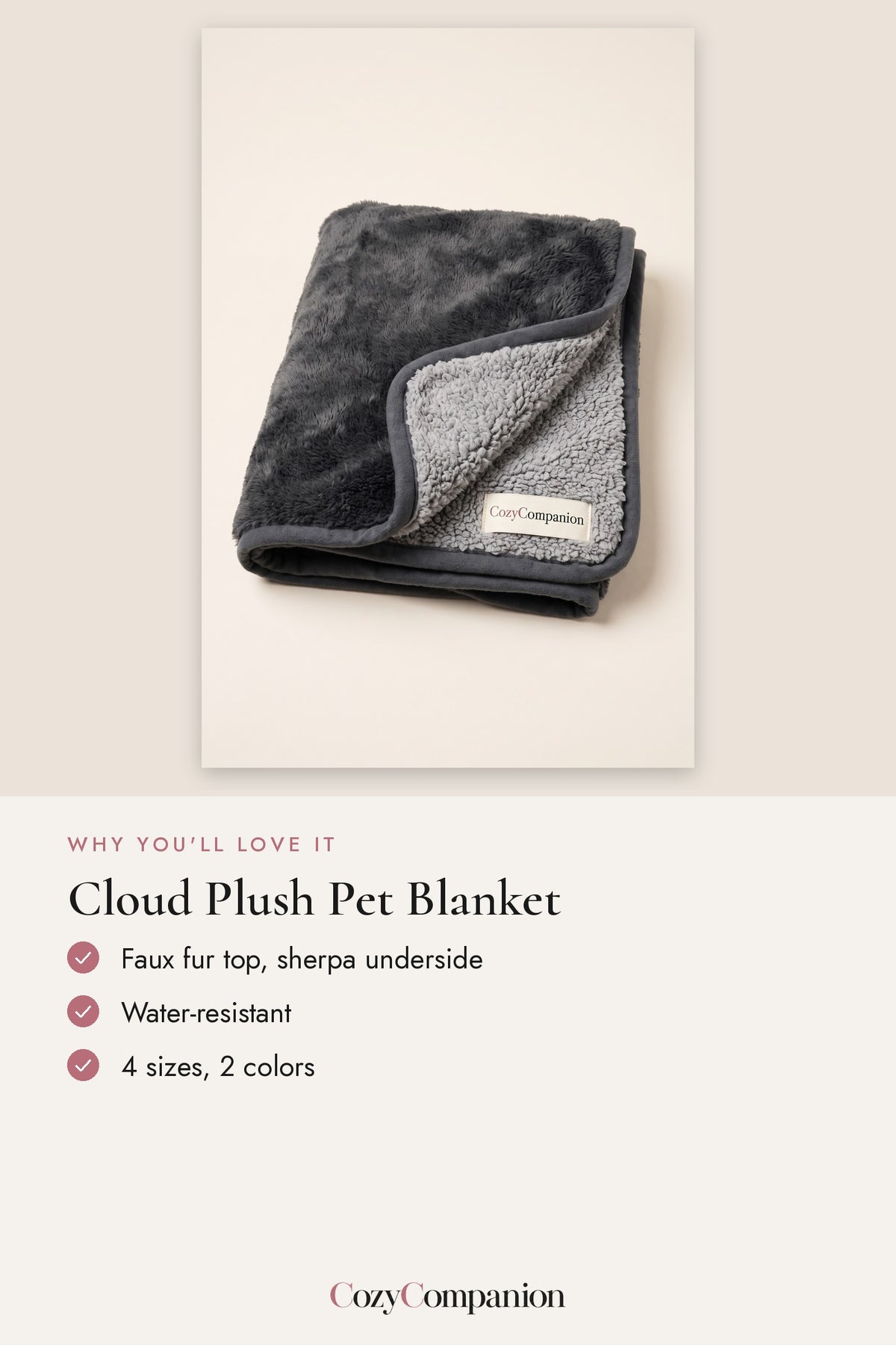 Cloud Plush Pet Blanket: why you'll love it