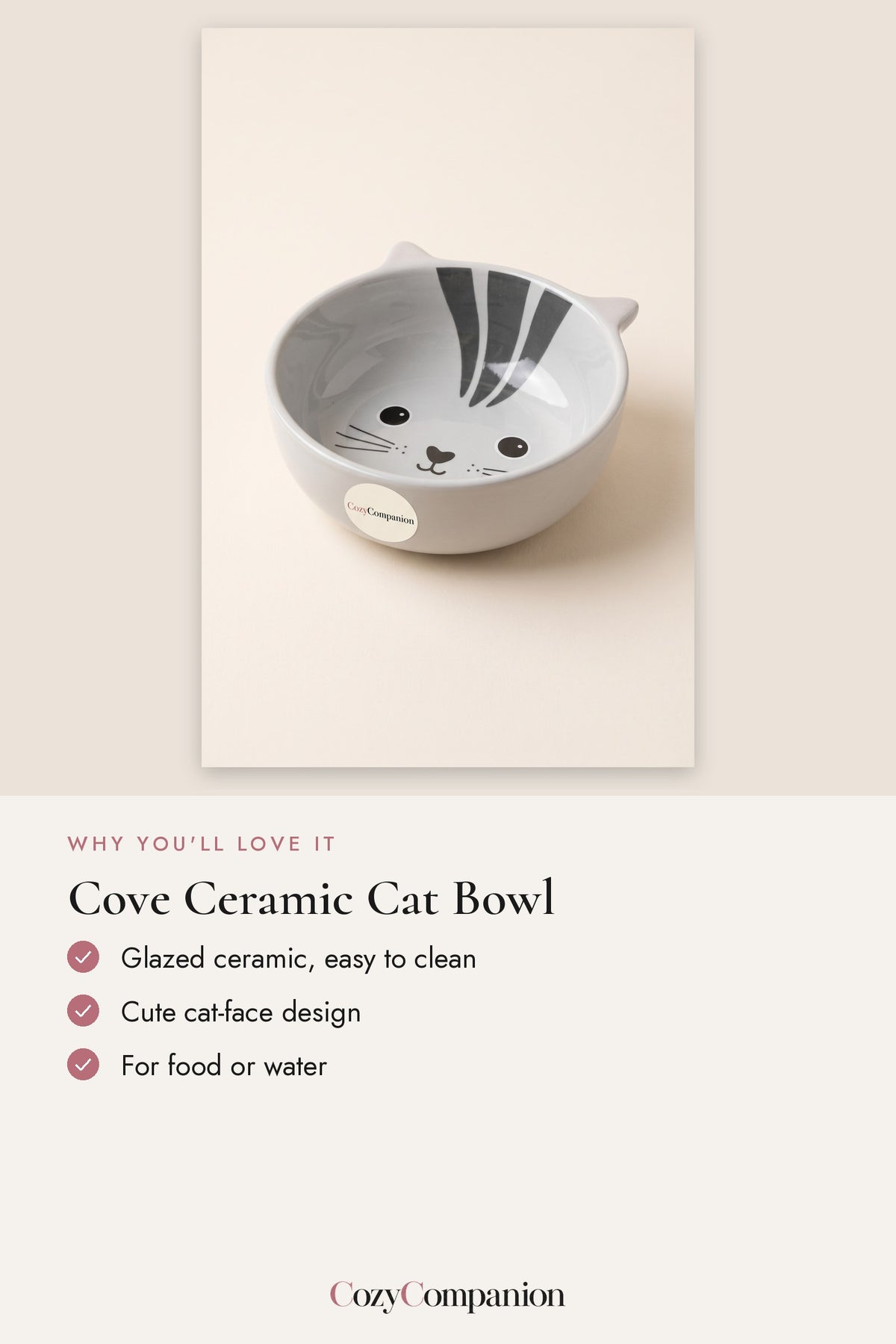 Cove Ceramic Cat Bowl: why you'll love it