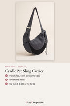 Cradle Pet Sling Carrier: why you'll love it