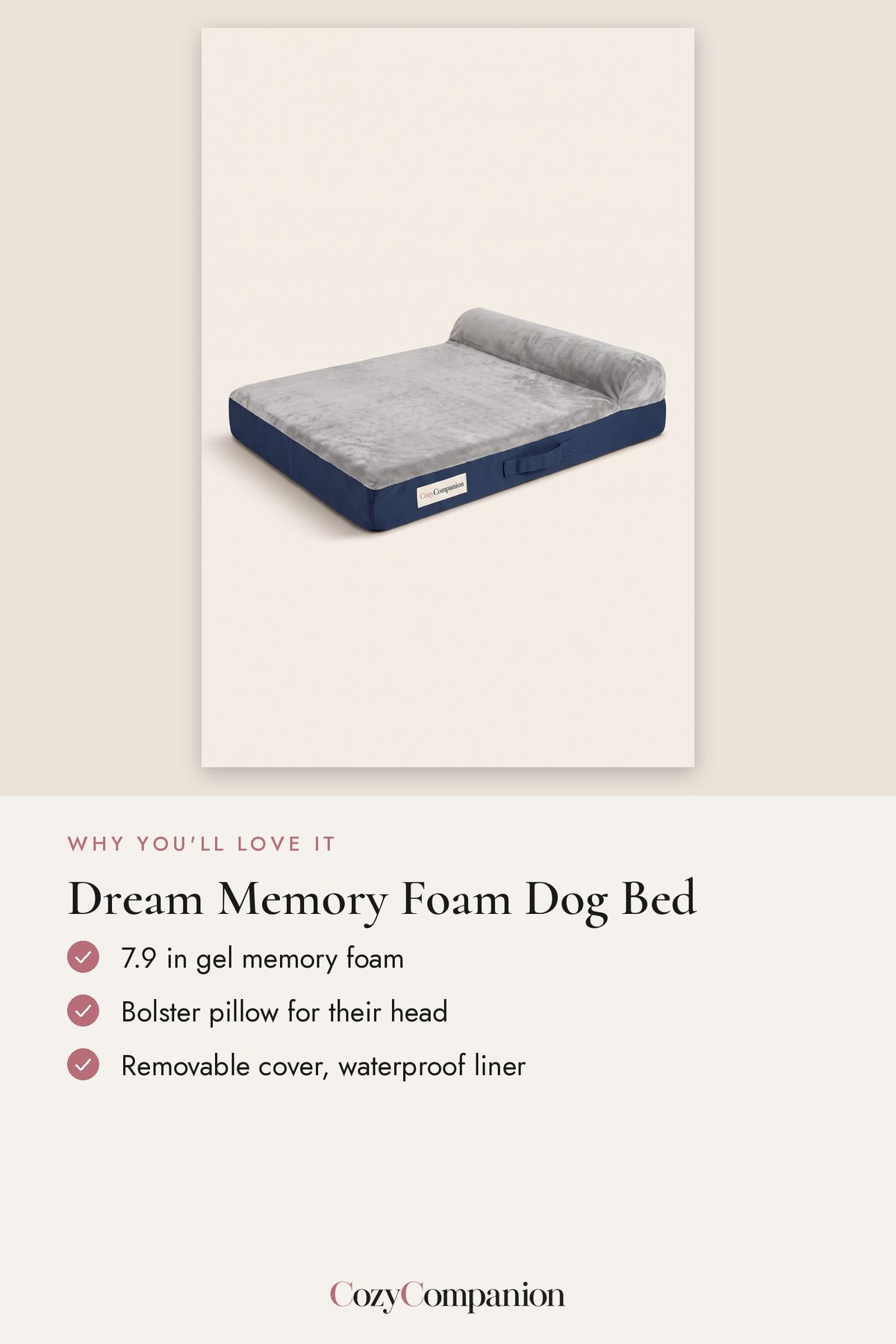 Dream Memory Foam Dog Bed: why you'll love it