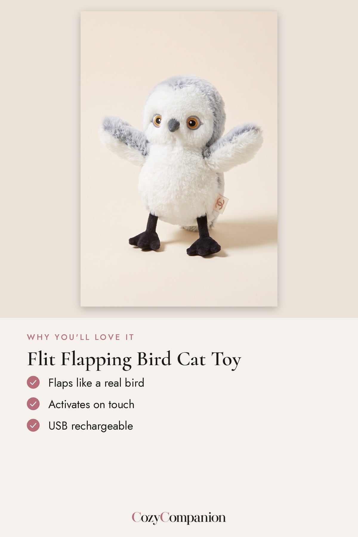 Flit Flapping Bird Cat Toy: why you'll love it