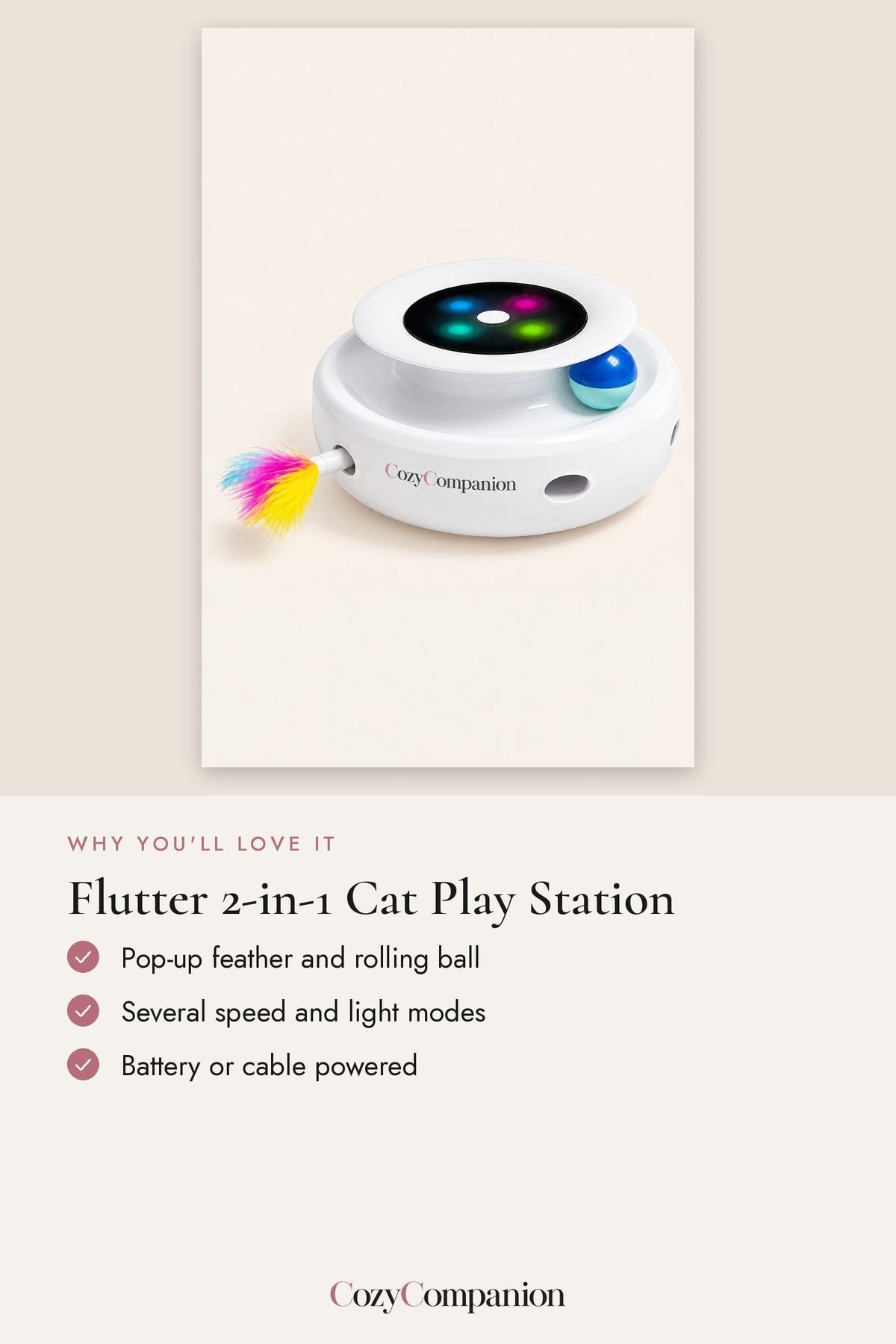 Flutter 2-in-1 Cat Play Station: why you'll love it