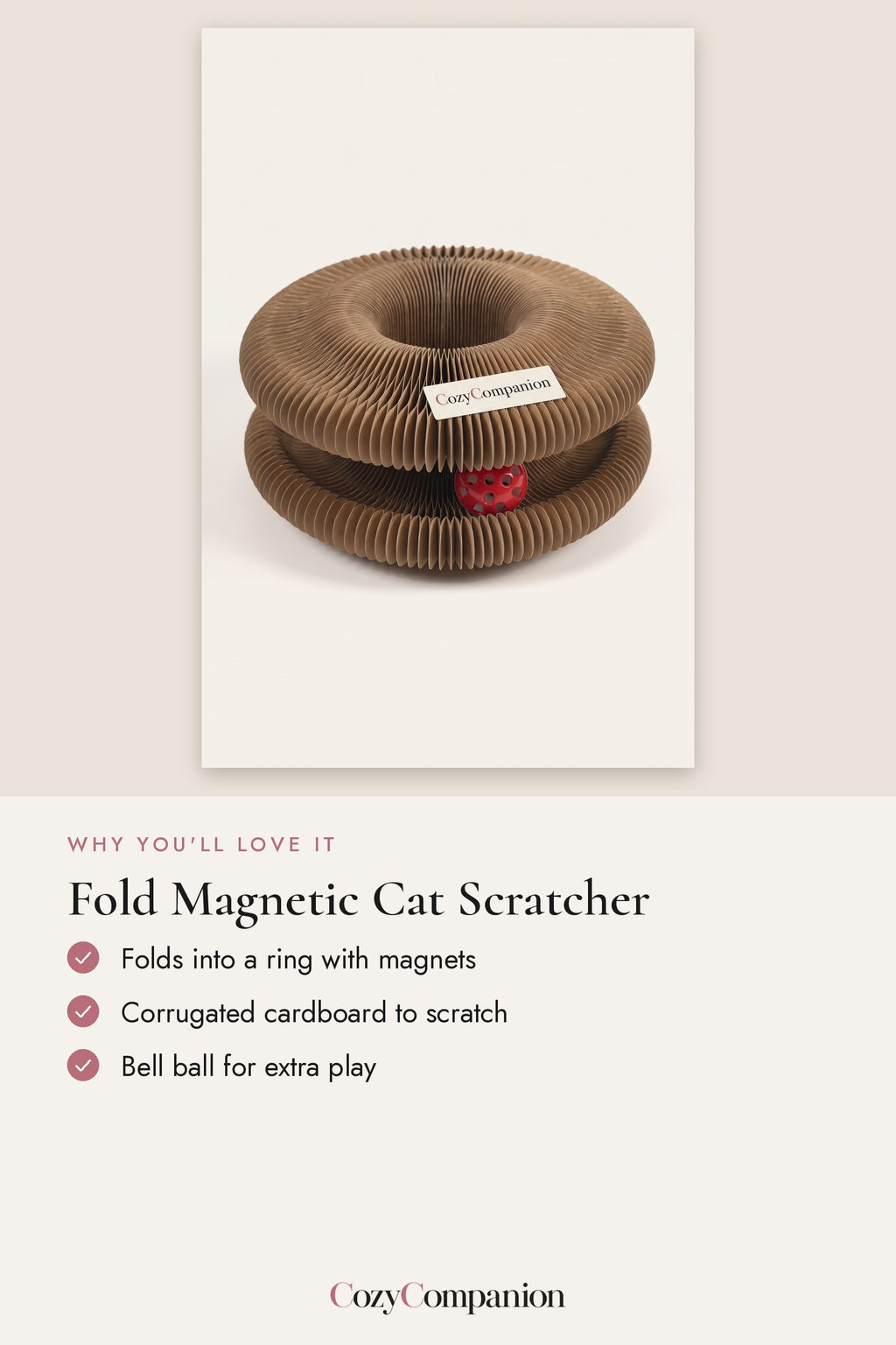 Fold Magnetic Cat Scratcher: why you'll love it