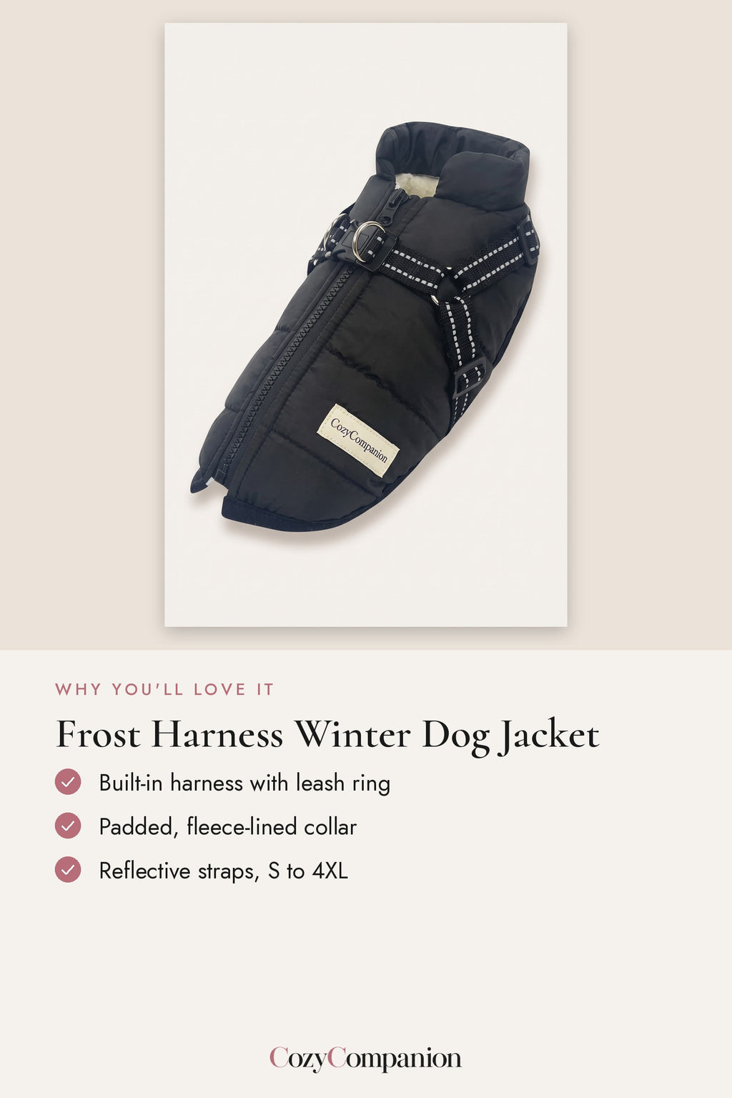 Frost Harness Winter Dog Jacket: why you'll love it