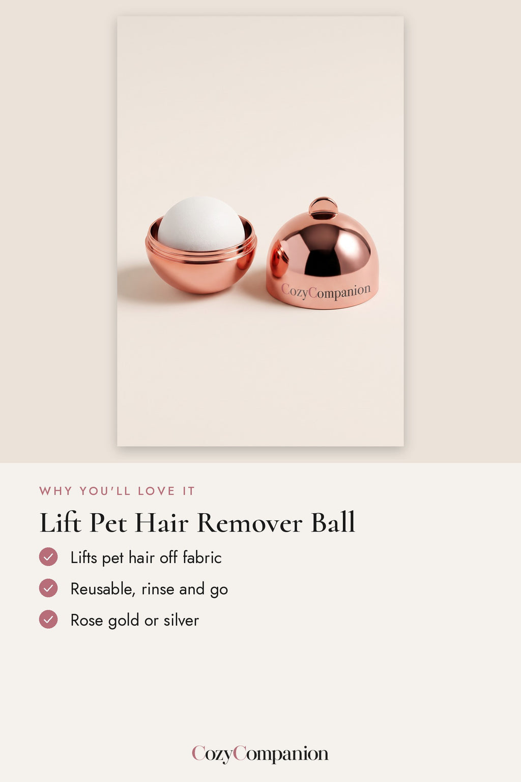 Lift Pet Hair Remover Ball: why you'll love it