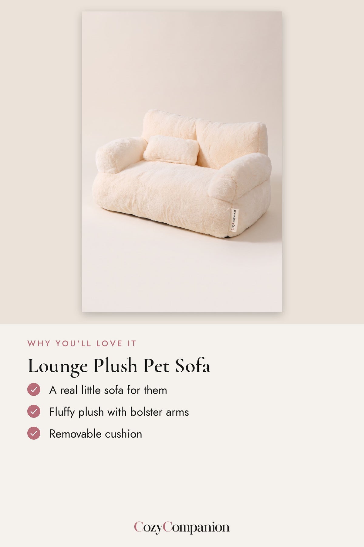 Lounge Plush Pet Sofa: why you'll love it