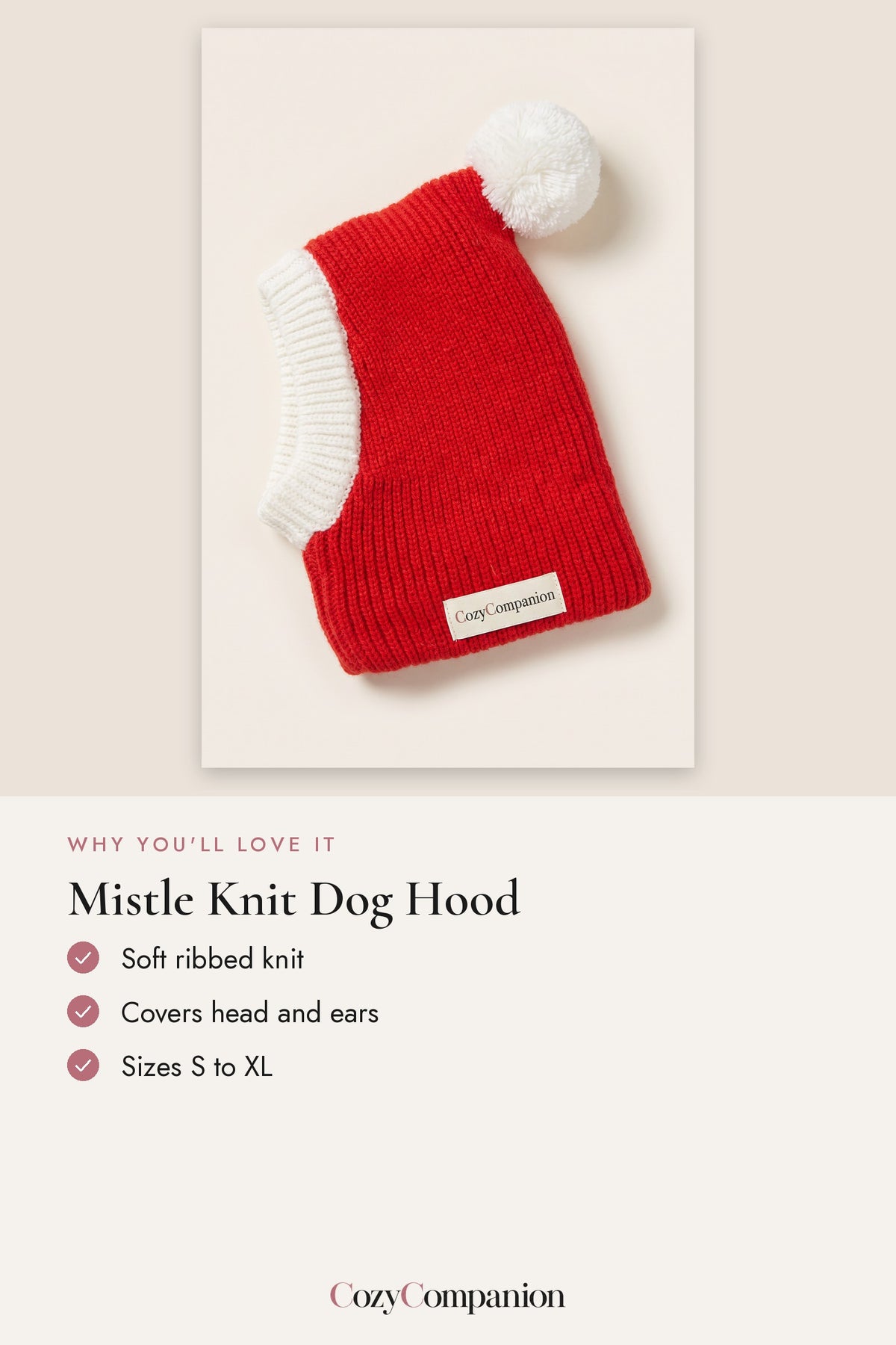 Mistle Knit Dog Hood: why you'll love it