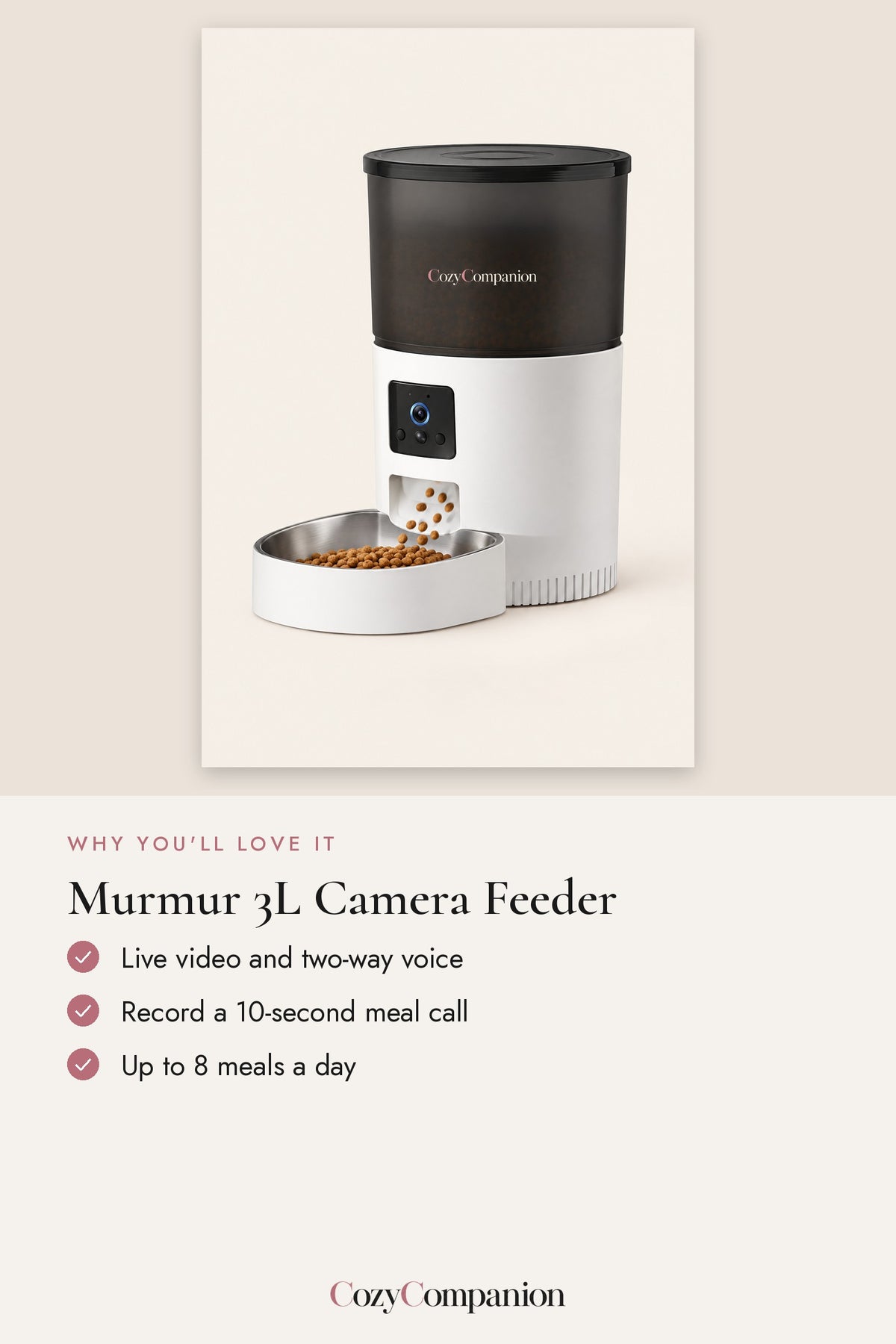 Murmur 3L Camera Feeder: why you'll love it