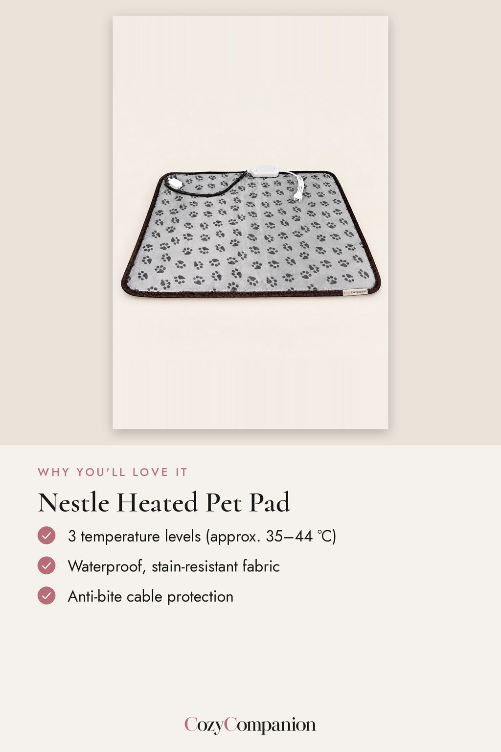 Nestle Heated Pet Pad: why you'll love it