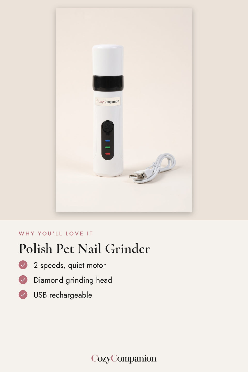 Polish Pet Nail Grinder: why you'll love it