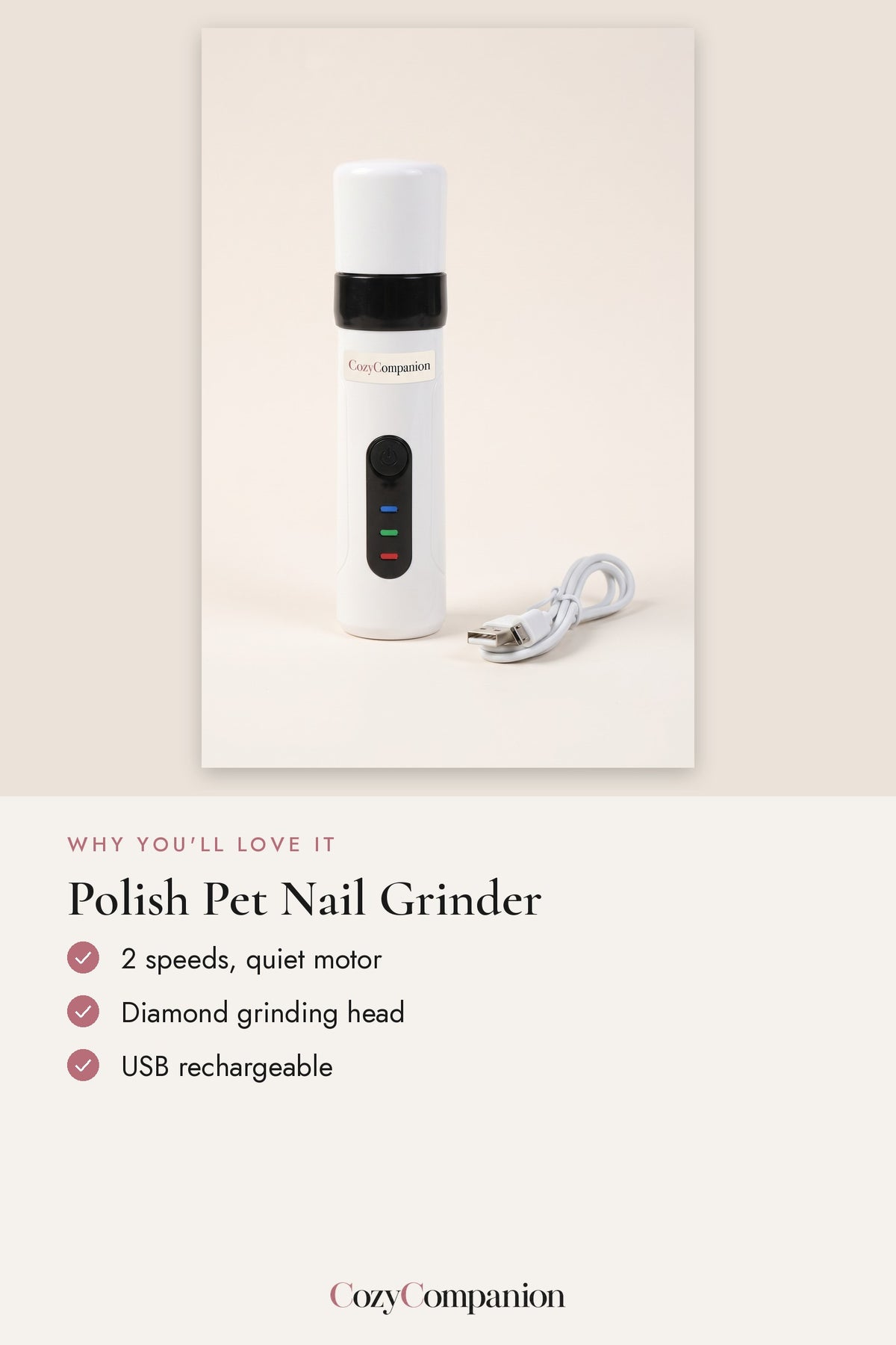 Polish Pet Nail Grinder: why you'll love it