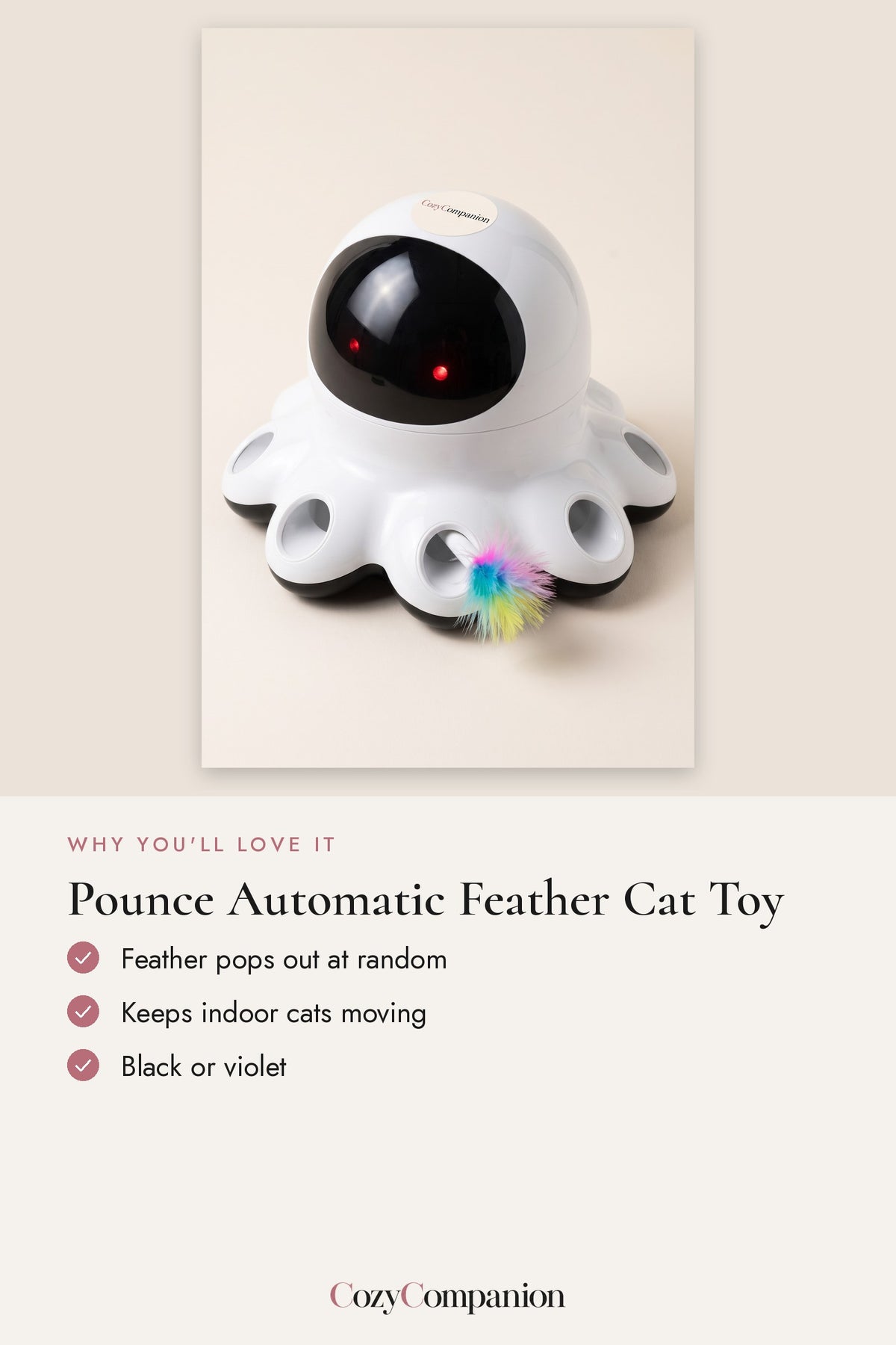 Pounce Automatic Feather Cat Toy: why you'll love it