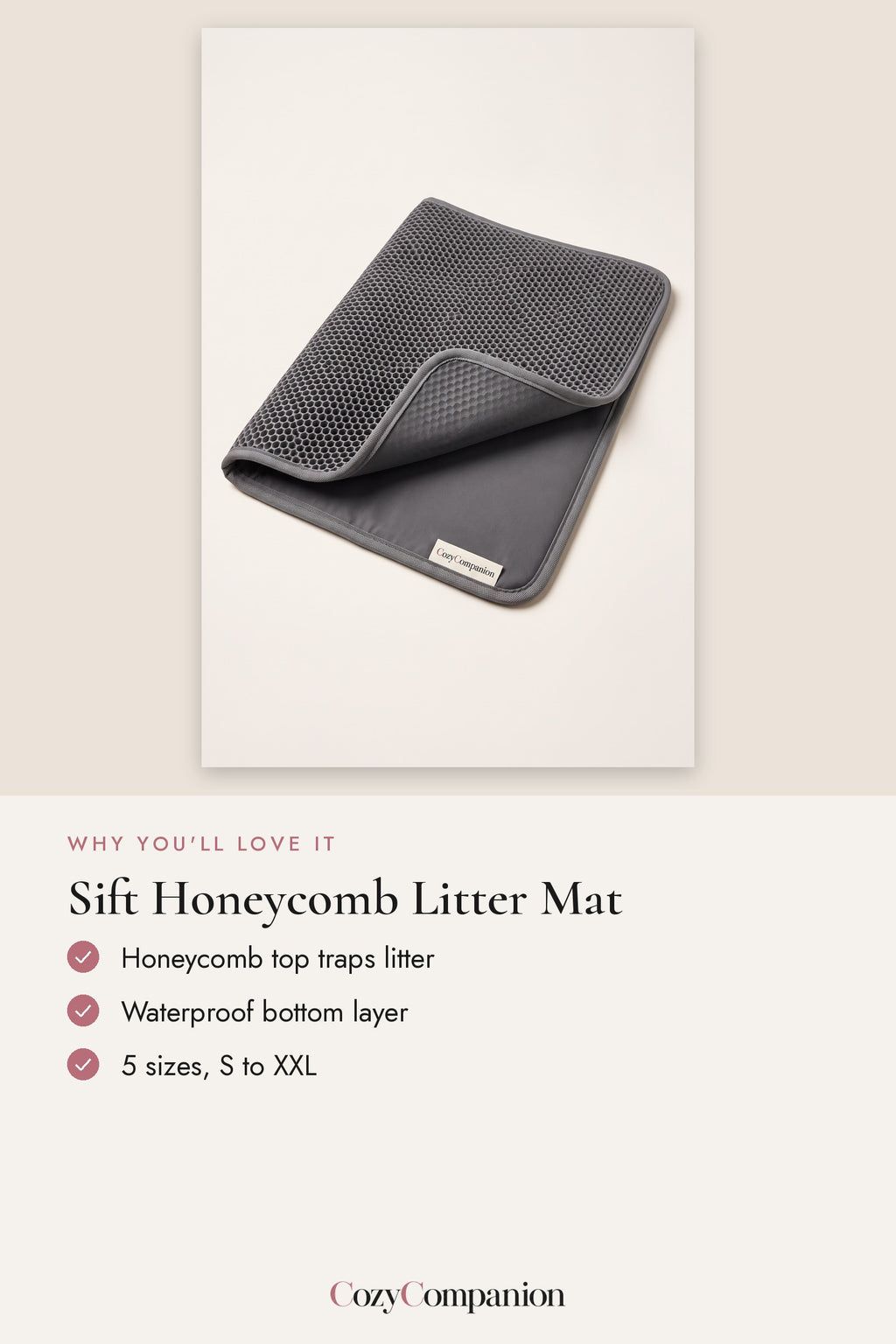Sift Honeycomb Litter Mat: why you'll love it