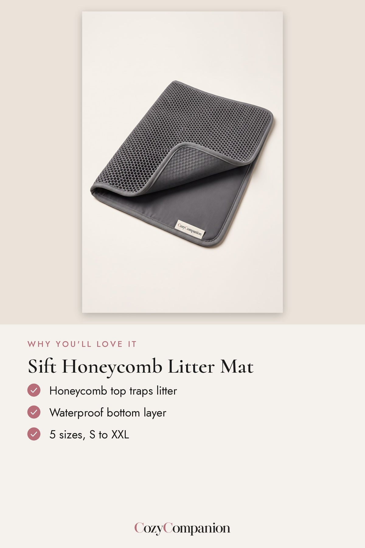 Sift Honeycomb Litter Mat: why you'll love it