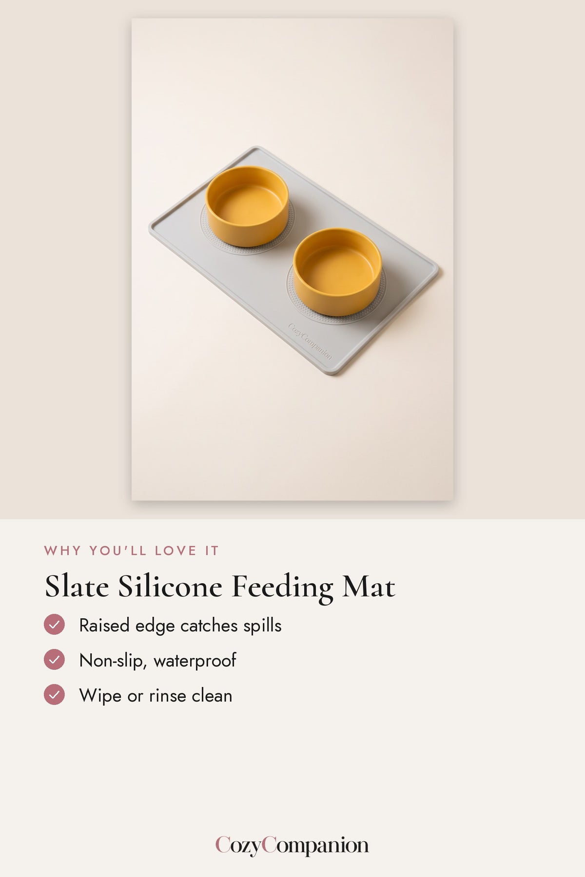Slate Silicone Feeding Mat: why you'll love it