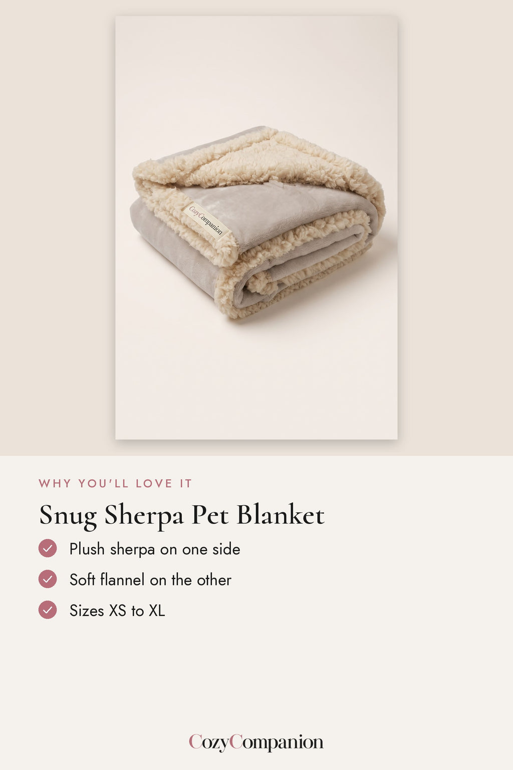 Snug Sherpa Pet Blanket: why you'll love it