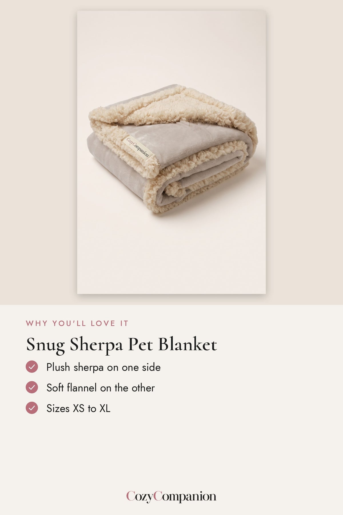Snug Sherpa Pet Blanket: why you'll love it