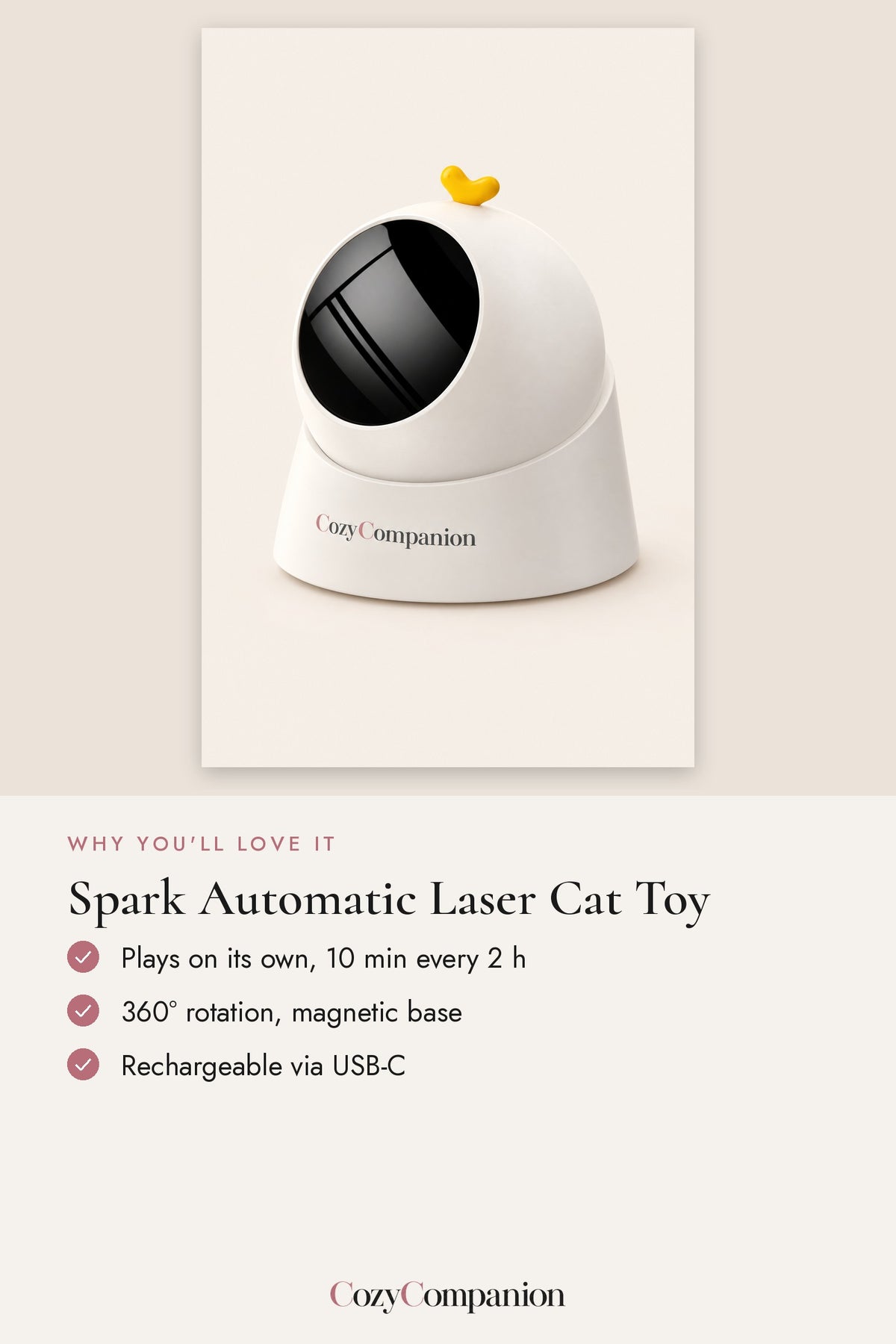 Spark Automatic Laser Cat Toy: why you'll love it