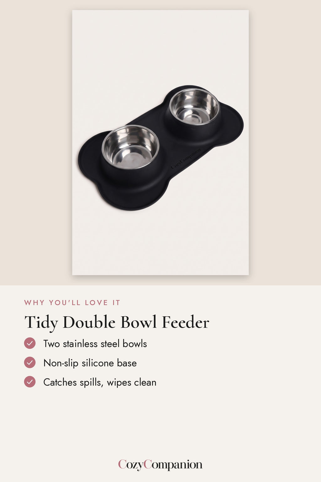 Tidy Double Bowl Feeder: why you'll love it